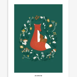 Lámina famille renard