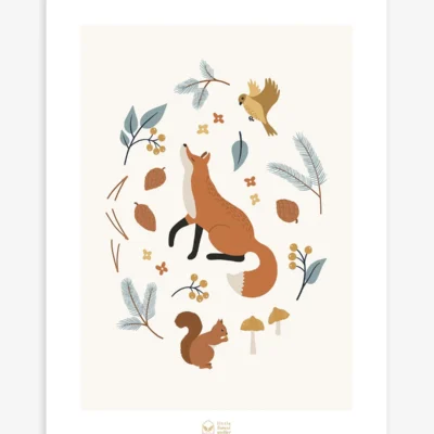 Lámina renard dans la forêt