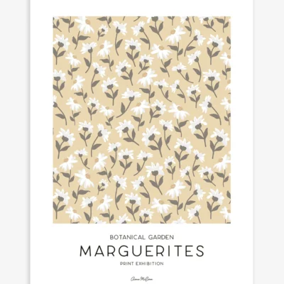 Lámina marguerites (moutarde)