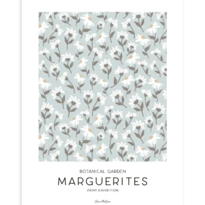 Lámina marguerites (bleu clair)