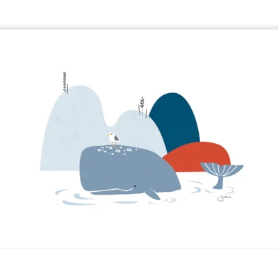 Lámina baleine et rochers