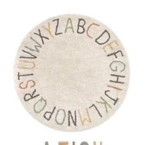 Alfombra Lavable ABC color y letras