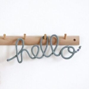 Nombre tejido crochet