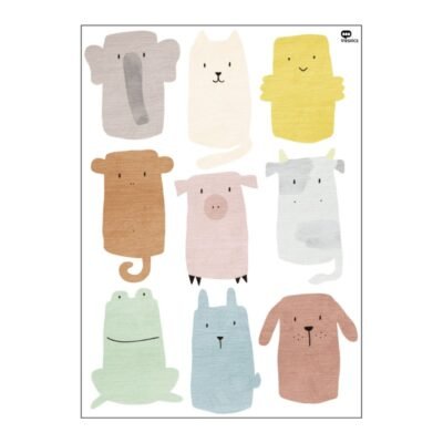 Adhesivo animales a lápiz