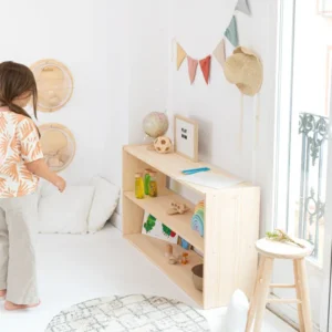 Librería Montessori Nube de madera maciza