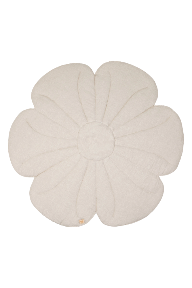 Alfombra de lino flor